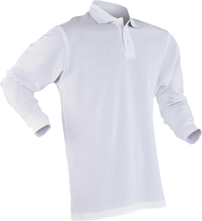 AGIR produit Polo maille pique manches longues blanc emball