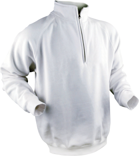 AGIR produit Sweat col zipp blanc emball