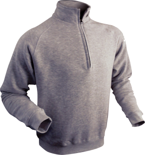 AGIR produit Sweat col zipp blanc emball