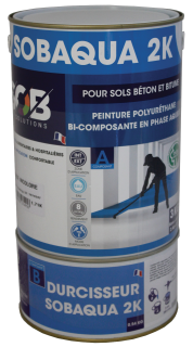 AGIR produit Sobaqua 2K - Peinture PU de sol en phase aqueuse