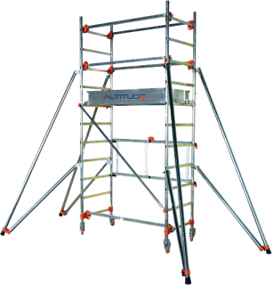 AGIR produit Echafaudage roulant aluminium AL 135 - version base pliante