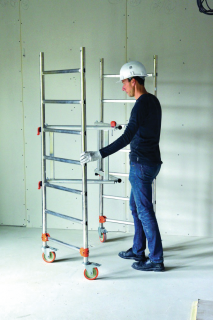 AGIR produit Echafaudage roulant aluminium AL 135 - version base pliante